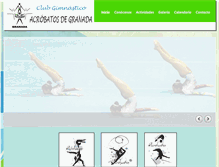 Tablet Screenshot of clubacrobatosgranada.com